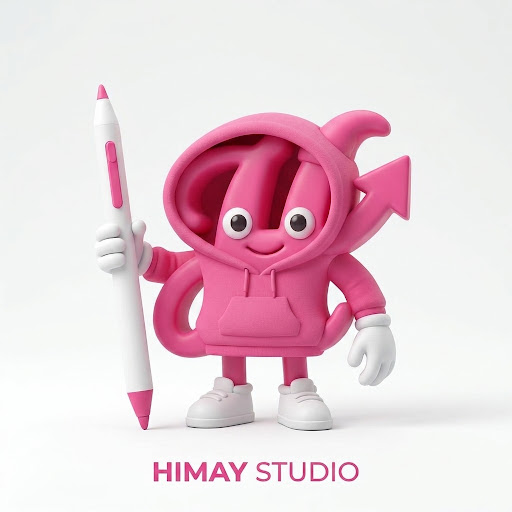 Mascot Holding Stylus